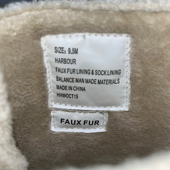 Esprit Women's Brown & Black Faux Fur Waterproof Oxford Harbor Winter Boots 9.5M - Picture 6 of 10